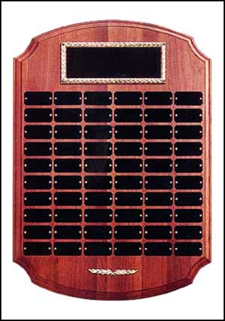 Perpetual Plaque with 60 Plates (14"x20")